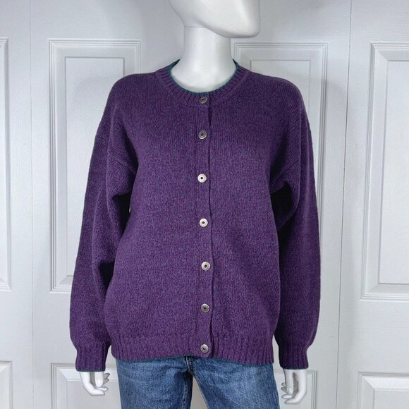 WOOLRICH VINTAGE women's  wool cardigan  large - Picture 3 of 3